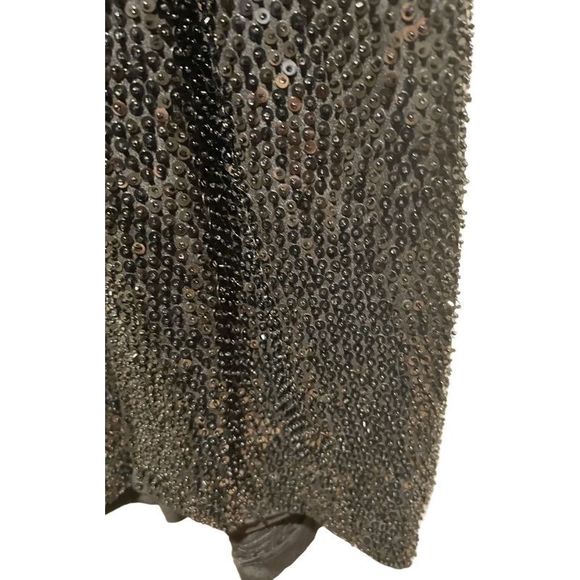 Oleg Cassini Exquisite Vintage 1980’s Beaded Cocktail Dress Ornate Neck and Back - Picture 12 of 12